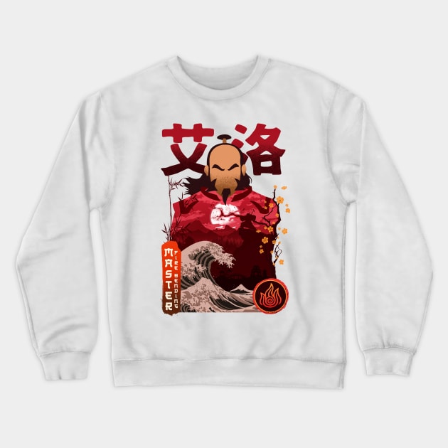 Master Fire Bending Crewneck Sweatshirt by Hirolabs